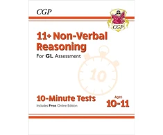 KNYGA Cgp Books 11+ GL 10-Minute Tests: Non-Verbal Reasoning - Ages 10-11 Book 1 (with Online Edition)