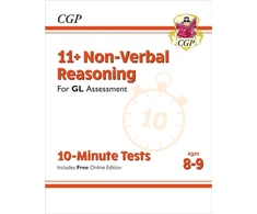 KNYGA Cgp Books 11+ GL 10-Minute Tests: Non-Verbal Reasoning - Ages 8-9 (with Online Edition)