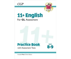 KNYGA Cgp Books 11+ GL English Practice Book &amp; Assessment Tests - Ages 8-9 (with Online Edition)