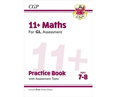 KNYGA Cgp Books 11+ GL Maths Practice Book &amp; Assessment Tests - Ages 7-8 (with Online Edition)