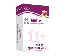 KNYGA Cgp Books 11+ GL Maths Revision Question Cards - Ages 10-11