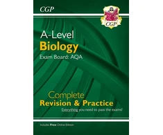KNYGA Cgp Books A-Level Biology: AQA Year 1 &amp; 2 Complete Revision &amp; Practice with Online Edition