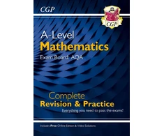 KNYGA Cgp Books A-Level Maths AQA Complete Revision &amp; Practice (with Online Edition &amp; Video Solutions)