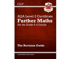 KNYGA Cgp Books AQA Level 2 Certificate in Further Maths: Revision Guide (with Online Edition and Videos)