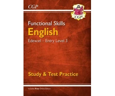KNYGA Cgp Books Functional Skills English: Edexcel Entry Level 3 - Study &amp; Test Practice