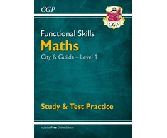 KNYGA Cgp Books Functional Skills Maths: City &amp; Guilds Level 1 - Study &amp; Test Practice