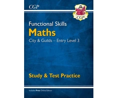 KNYGA Cgp Books Functional Skills Maths: City &amp; Guilds Entry Level 3 - Study &amp; Test Practice