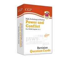 KNYGA Cgp Books GCSE English: AQA Power &amp; Conflict Poetry Anthology - Revision Question Cards