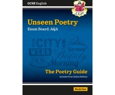 KNYGA Cgp Books GCSE English AQA Unseen Poetry Guide - Book 1 includes Online Edition
