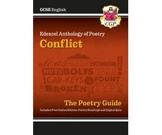 KNYGA Cgp Books GCSE English Edexcel Poetry Guide - Conflict Anthology includes Online Edition, Audio &amp; Quizzes
