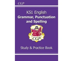 KNYGA Cgp Books KS1 English Grammar, Punctuation &amp; Spelling Study &amp; Practice Book