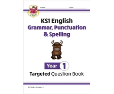 KNYGA Cgp Books KS1 English Year 1 Grammar, Punctuation &amp; Spelling Targeted Question Book (with Answers)