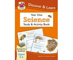 KNYGA Cgp Books KS1 Science Year 1 Discover &amp; Learn: Study &amp; Activity Book