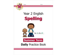 KNYGA Cgp Books KS1 Spelling Year 2 Daily Practice Book: Summer Term