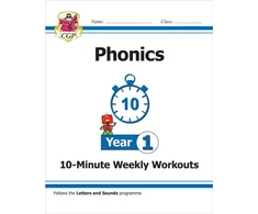 KNYGA Cgp Books KS1 Year 1 English Phonics 10-Minute Weekly Workouts