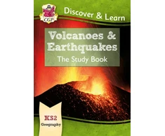 KNYGA Cgp Books KS2 Geography Discover &amp; Learn: Volcanoes and Earthquakes Study Book