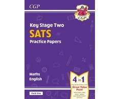 KNYGA Cgp Books KS2 Maths &amp; English Year 6 SATS Practice Papers: Pack 1 - for 2026 (with free Online Extras)