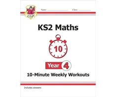 KNYGA Cgp Books KS2 Year 4 Maths 10-Minute Weekly Workouts