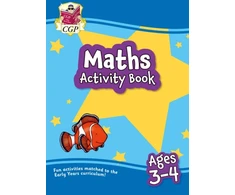 KNYGA Cgp Books Maths Activity Book for Ages 3-4 (Preschool)