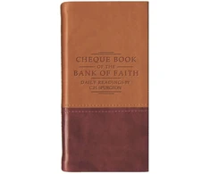KNYGA Charles Haddon Spurgeon Chequebook of the Bank of Faith - Tan/Burgundy