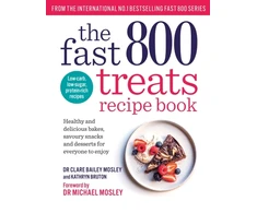 KNYGA Clare Bailey Fast 800 Treats Recipe Book, Healthy and delicious bakes, savoury snacks and desserts for everyone to enjoy