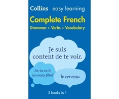 KNYGA Collins Dictionaries Easy Learning French Complete Grammar, Verbs and Vocabulary (3 books in 1): Trusted Support for Learning
