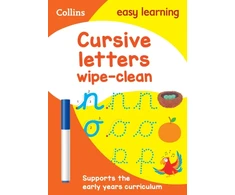 KNYGA Easy Cursive Letters Age 3-5 Wipe Clean Activity Book