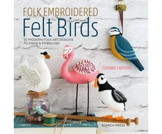 KNYGA Corinne Lapierre Folk Embroidered Felt Birds