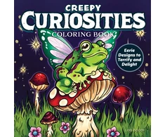 KNYGA Lois Goody Creepy Curiosities Coloring Book, Eerie Designs to Terrify and Delight