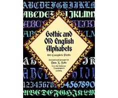 KNYGA Dan X Solo Gothic and Old English Alphabets