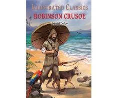 KNYGA Daniel Defoe Wonder House Books Robinson Crusoe : Illustrated Classics: English Novel With Review Questions