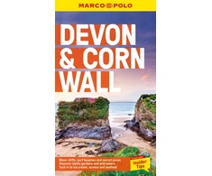 KNYGA Devon and Cornwall Marco Polo Pocket Travel Guide - with pull out map