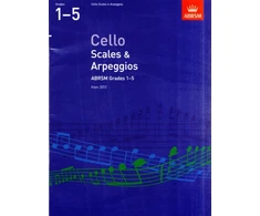 KNYGA Divers Auteurs Cello Scales &amp; Arpeggios, ABRSM Grades 1-5