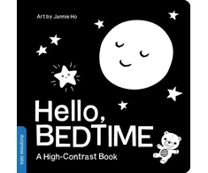 KNYGA Duopress Labs Hello, Bedtime, A Perfect High-Contrast Juodas-and-Baltas Board Book for a Baby Shower Gift to Newborns and Babies