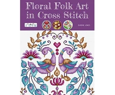 KNYGA Durene Jones Floral Folk Art in Cross Stitch