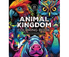 KNYGA Editors of Chartwell Books Animal Kingdom Coloring Book