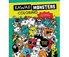 KNYGA Editors of Chartwell Books Kawaii Monsters Coloring Book