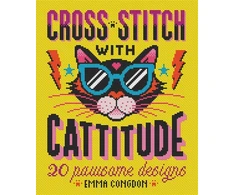 KNYGA Emma Congdon Cross Stitch with Cattitude, 20 Pawsome Designs