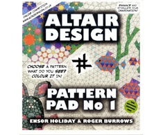 KNYGA Ensor Holiday Holiday Ensor Altair Design Pattern Pad: Geometrical Colouring Book