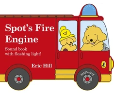KNYGA Eric Hill Spot's Fire Engine, A shaped board book with sound for babies and toddlers