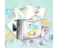 KNYGA Erin Schuetz Transcendence Map Oracle, Alchemical Cartography for Remembrance and Navigation (46 Full-Color Cards and 112-Page Full-Color Guidebook)