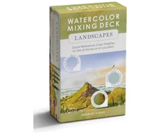 KNYGA Evans Charles Watercolor Mixing Deck: Landscapes, Quick Reference Color Palettes to Use at Home or on Location