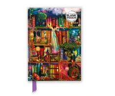 KNYGA Flame Tree Studio Aimee Stewart: Treasure Hunt Bookshelves (Foiled Blank Journal)