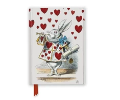 KNYGA Flame Tree Studio Alice's Adventures in Wonderland: Baltas Rabbit (Foiled Journal)