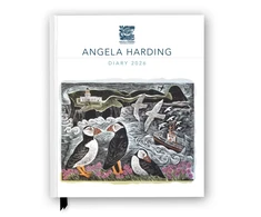KNYGA Flame Tree Studio Angela Harding 2026 Desk Diary Planner - Week to View, Illustrated throughout
