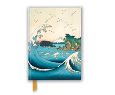 KNYGA Flame Tree Studio Hiroshige II: The Seven-Mile Beach in Sagami Province (Foiled Journal)
