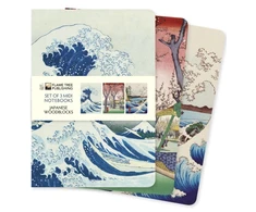 KNYGA Flame Tree Studio Japanese Woodblocks Set of 3 Midi Notebooks