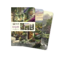 KNYGA Flame Tree Studio Thomas Kinkade Set of 3 Mini Notebooks