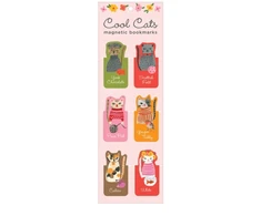 KNYGA Galison Cool Cats Magnetic Bookmarks