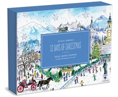 Dėlionė Galison Michael Storrings 12 Days of Christmas Advent Puzzle Calendar